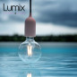 Luminaire Suspension sur-mesure étanche IP65 - Porte-Douille lisse Pastel silicone Luminaire Suspension sur-mesure étanche IP65 - Porte-Douille lisse Pastel silicone