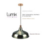 Suspension abat-jour métal martelé style Bistrot métal - modèle couleur métal style bronze