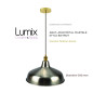 Suspension abat-jour métal martelé style Bistrot métal - modèle couleur métal style bronze