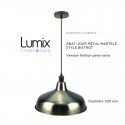 Hanging lampshade hammered metal Bistro style metal - metal color model bronze style