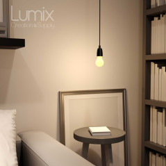 Suspension porcelaine douille simple