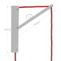 Système de fixation au mur réglable en bois pour lampe baladeuse Système de fixation au mur réglable en bois pour lampe baladeuse