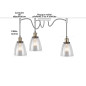 PRIVÉE : SUSPENSION 3 LAMPES PENDANT GLASS