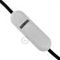 COMMANDE PRIVÉE : Kit guirlande déco d'intérieur - câble textile couleur argent - 4 ampoules LED