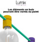COMMANDE PRIVÉE : Kit guirlande déco d'intérieur - câble textile couleur argent - 4 ampoules LED