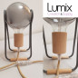 Lampe à poser Alesio - Ampoule globe G125 Smoky 220 Volts-E27 Lampe à poser Alesio - Ampoule globe G125 Smoky 220 Volts-E27