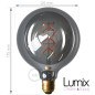 Lampe à poser Alesio - Ampoule globe G125 Smoky 220 Volts-E27 Lampe à poser Alesio - Ampoule globe G125 Smoky 220 Volts-E27