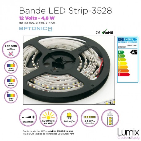 LED-Band 3528 SMD - 12V/4.8 W - Nein Wasserdicht