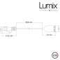 Lampe baladeuse à suspendre utilisable à l'extérieur - De 3 à 10 mètres de câble textile IP65