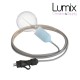 Hanging lamp for outdoor use - From 3 to 10 meters of IP65 textile cable