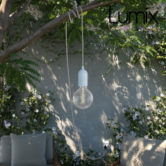 Lampe baladeuse à suspendre utilisable à l'extérieur - De 3 à 10 mètres de câble textile IP65