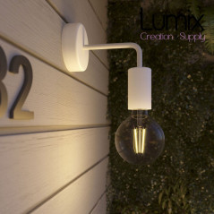 Applique murale étanche IP65 - lampe fixe - Graphite