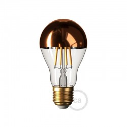 LED bulb Drop A60 Half Sphere Copper 7W E27 Dimmable 2700K