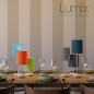 Lampe à poser configurable avec ou sans abat-jour tissus