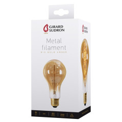 Ampoule E27 forme poire 180 x 95 mm à filament spirale - 24 Watts/220 Volts