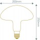 Giant LED bulb fungus shape - E27-4W 220 Volts