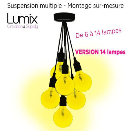 COMMANDE PRIVÉE - Suspension multiple 8 lampes - rosace Muuto