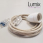 Lampe à suspendre type lampe baladeuse déco avec douille porcelaine blanche Lampe à suspendre type lampe baladeuse déco avec douille porcelaine blanche