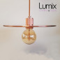 Suspension double disque métal diamètre 30 cm couleur cuivre Suspension double disque métal diamètre 30 cm couleur cuivre