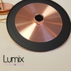 Suspension disque métal diamètre 30 cm couleur cuivre