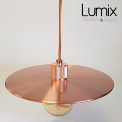 Suspension disque métal diamètre 30 cm couleur cuivre