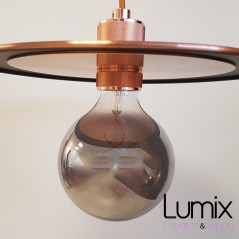 Suspension disque métal diamètre 30 cm couleur cuivre