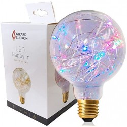 Ampoule Globe G95 LED Strip Happy In E27 1.5 W Finition RGB