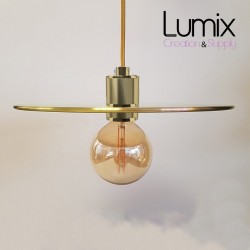 COMMANDE PRIVÉE : Pendant light disque métal diamètre 30 cm couleur dorée