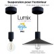 Pendant light IP65 Graphite without shade