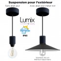 Pendant light IP65 Graphite sans abat-jour