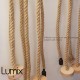 Suspension simple grosse corde en jute - douille E27 Bakélite