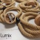 Suspension simple grosse corde en jute - douille E27 Bakélite