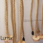 Suspension simple grosse corde en jute diamètre 24 mm - douille E27 Bakélite Suspension simple grosse corde en jute diamètre 24 mm - douille E27 Bakélite