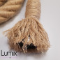 Suspension simple grosse corde en jute diamètre 24 mm - douille E27 Bakélite Suspension simple grosse corde en jute diamètre 24 mm - douille E27 Bakélite