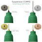 Suspension COPPA forme vase en céramique finition vert feuille Suspension COPPA forme vase en céramique finition vert feuille