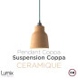 Suspension COPPA forme vase en céramique finition Sable