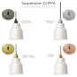Suspension céramique blanche COPPA forme vase Suspension céramique blanche COPPA forme vase