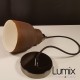 Pendant light COPPA forme cloche en céramique Bleu de Cobalt fait main