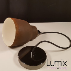 Suspension COPPA forme vase en céramique peinte effet rouille