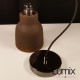 Pendant light COPPA forme cloche en céramique Bleu de Cobalt fait main
