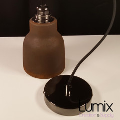 Suspension COPPA forme vase en céramique peinte effet rouille