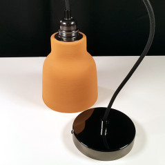 Suspension COPPA forme vase en céramique finition Sable