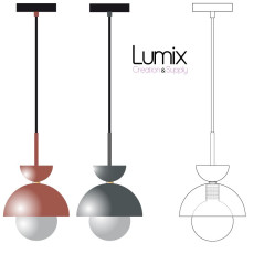 PRIVÉE PRO C3 : 3 Suspensions sur-mesure complète avec ampoule LED porcelaine