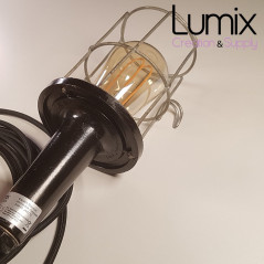 Lampe baladeuse avec cage acier année 1970 remise en conformité
