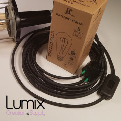 Lampe baladeuse avec cage acier année 1970 remise en conformité