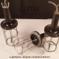 Lampe baladeuse ou suspension vintage avec cage acier année 1970 remise en conformité Lampe baladeuse ou suspension vintage avec cage acier année 1970 remise en conformité