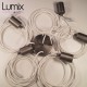 OCTOPUS 5 multi suspension satin stainless steel finish - Soft textile cable