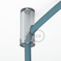 Suspension multiple OCTOPUS 5 finition inox satiné prestige - Câble textile souple