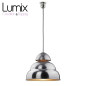 Suspension métal aluminium brossé style industrielle Bamag lamp U7 - Réédition