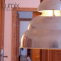 Suspension métal aluminium brossé style industrielle Bamag lamp U7 - Réédition